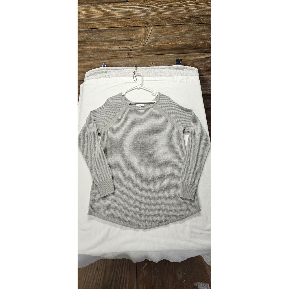 Liz Lange Maternity Target Gray Metallic Shimmer Raglan Sweater XXL TTG